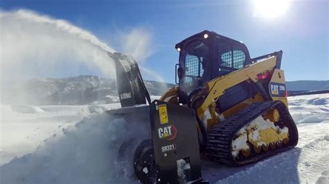 cat skid steer snow blower attachment|cat skid steer attachments sale.